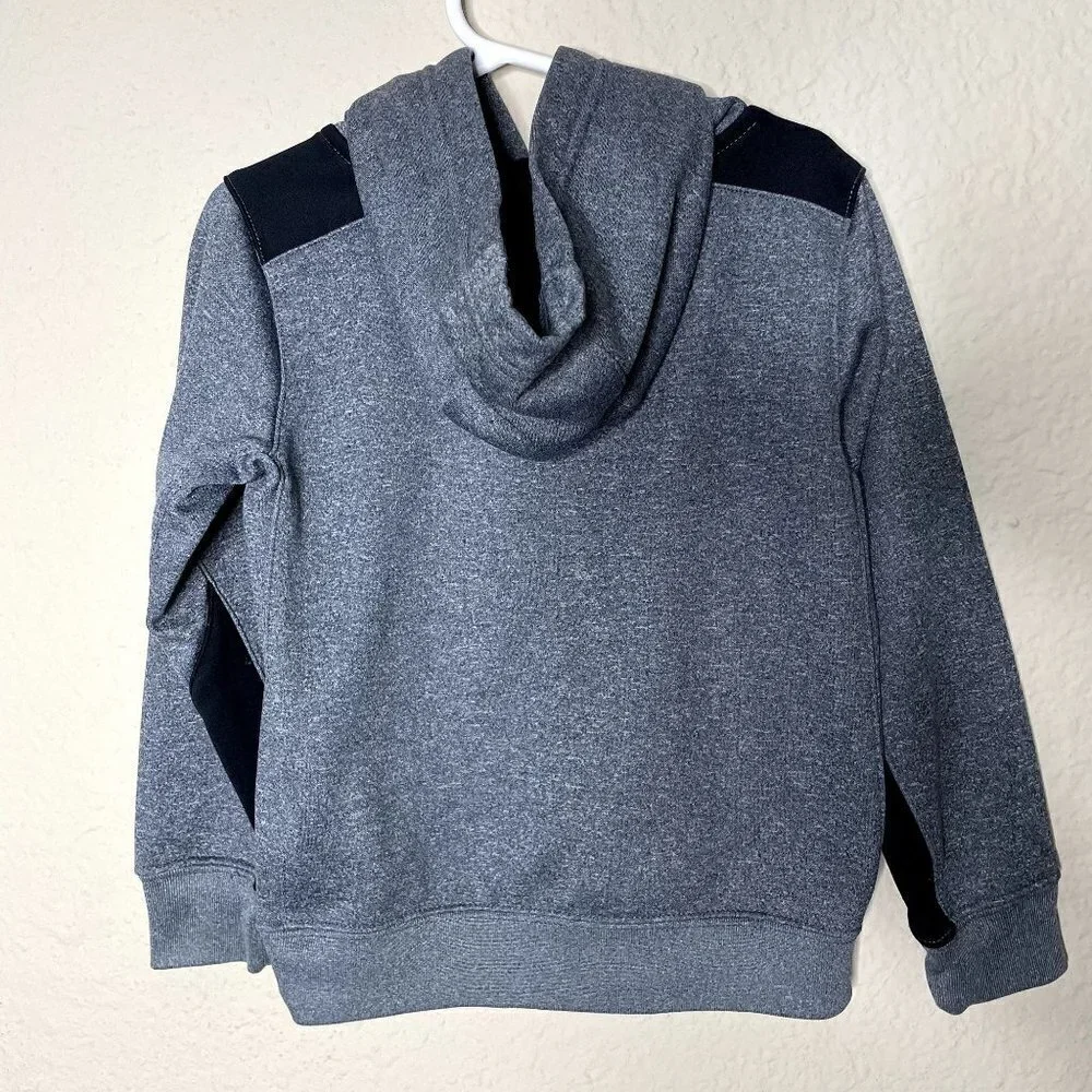 Nike Dri-Fit Toddler SZ 4 XS Hoodie Heathered Gray & Black Pull Over